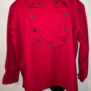 Mens western Frontier Classics Bib Shirt long sleeve shirt Sz Large